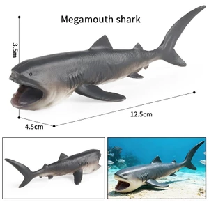 Trẻ Em Mô Phỏng Chắc Chắn Động Vật Biển Mô Hình Đồ Chơi Cá Voi Cá Mập Megalodon Hổ Cá Mập Quà Tặng Giáo Dục Đồ Trang Trí