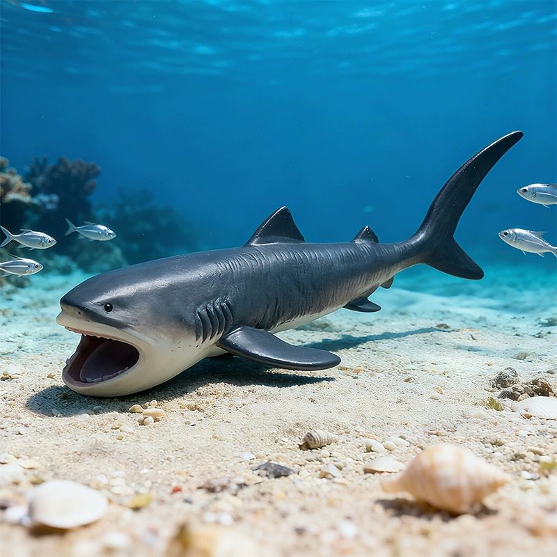 Trẻ Em Mô Phỏng Chắc Chắn Động Vật Biển Mô Hình Đồ Chơi Cá Voi Cá Mập Megalodon Hổ Cá Mập Quà Tặng Giáo Dục Đồ Trang Trí