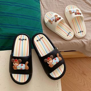 Xixitiao Dép Hình Cún Con Dễ Thương Dành Cho Nam Và Nữ Thoải Mái Và Có Đế Dày Thích Hợp Sử Dụng Trong Nhà
