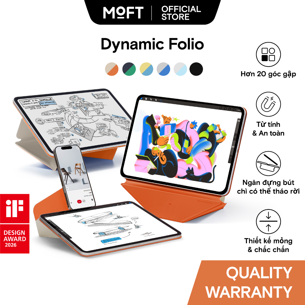 mini] MOFT Dynamic Folio cho iPad mini 6 ~ 7gen (2025) | Shopee