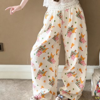Quần ngủ nữ cotton mỏng mùa hè, thun co giãn thoải mái, mềm mịn thoáng mát, thích hợp mặc ở nhà hoặc ngủ