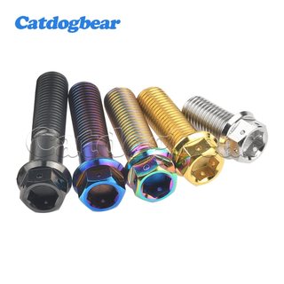 Catdogbear Bu Lông Titan các kích cỡ từ 20mm đến 60mm, mặt bích đầu dây buộc dành cho xe máy phanh đĩa