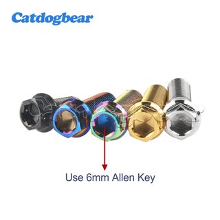 Catdogbear Bu Lông Titan các kích cỡ từ 20mm đến 60mm, mặt bích đầu dây buộc dành cho xe máy phanh đĩa