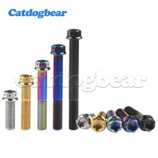 Catdogbear Bu Lông Titan các kích cỡ từ 20mm đến 60mm, mặt bích đầu dây buộc dành cho xe máy phanh đĩa