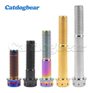 Catdogbear Bu Lông Titan các kích cỡ từ 20mm đến 60mm, mặt bích đầu dây buộc dành cho xe máy phanh đĩa