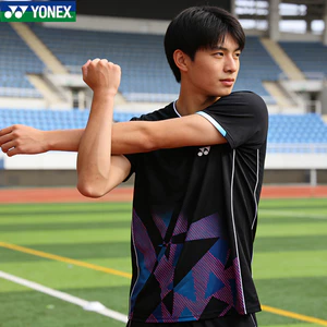 Áo ngắn tay YONEX thoáng khí, khô nhanh, phù hợp cho chạy bộ