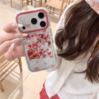 Ốp điện thoại PC họa tiết hoạt hình dâu tây cho iphone 17 pro max