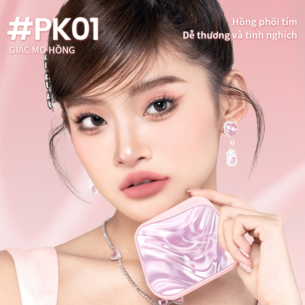 Bộ trang điểm 3 mảnh Focallure: Bảng phấn mắt + Phấn má hồng + Son bóng | BigBuy360 - bigbuy360.vn