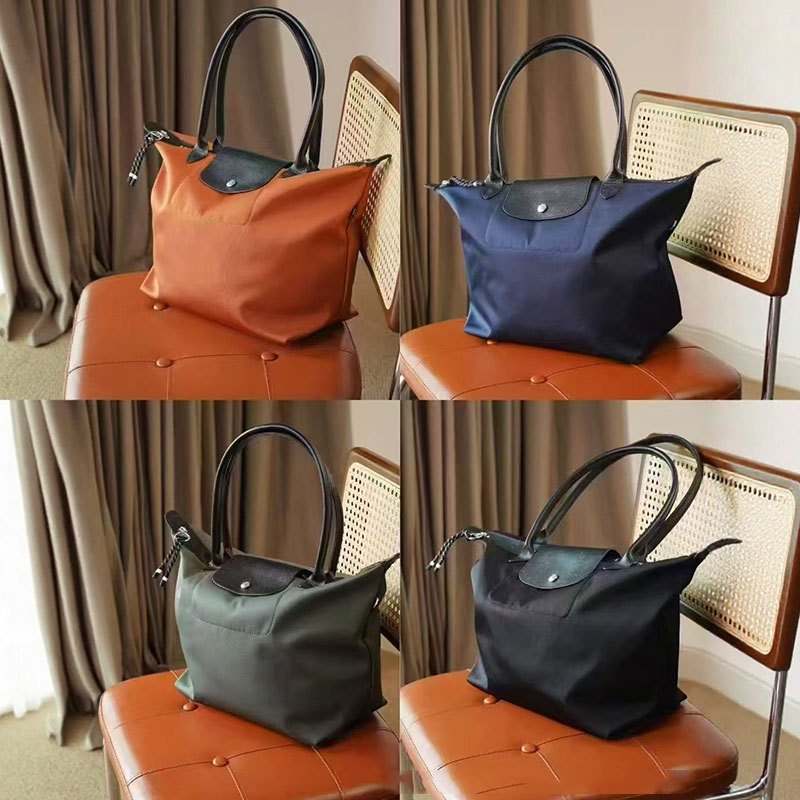 Chiến Ngựa Phong Cách Mới Rồng Nữ Nylon Túi Tote Tay Cầm Dài Dung Tích Lớn Túi Đeo Vai Chống Thấm Nước
