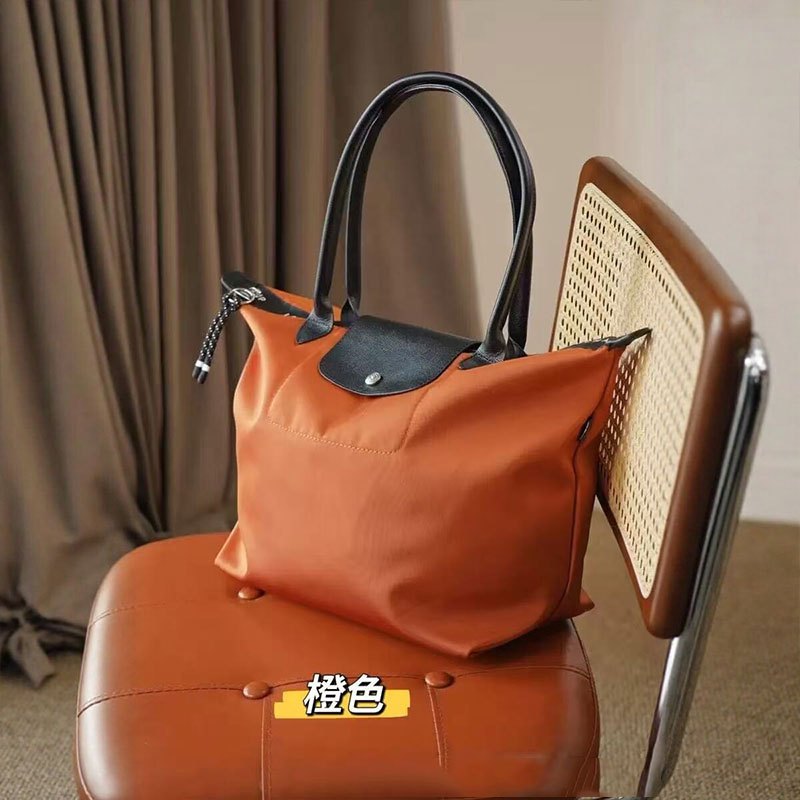 Chiến Ngựa Phong Cách Mới Rồng Nữ Nylon Túi Tote Tay Cầm Dài Dung Tích Lớn Túi Đeo Vai Chống Thấm Nước