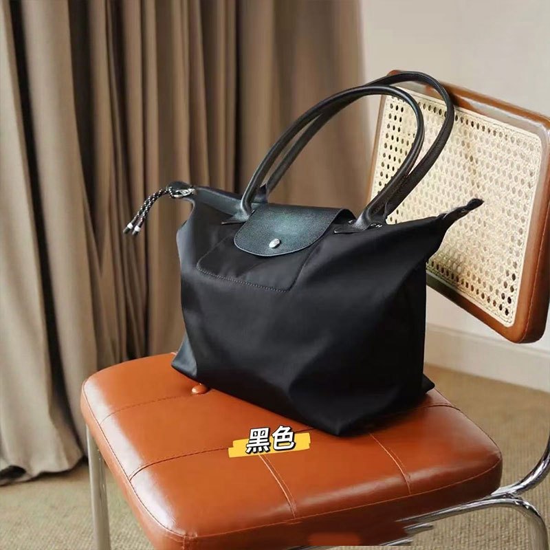 Chiến Ngựa Phong Cách Mới Rồng Nữ Nylon Túi Tote Tay Cầm Dài Dung Tích Lớn Túi Đeo Vai Chống Thấm Nước