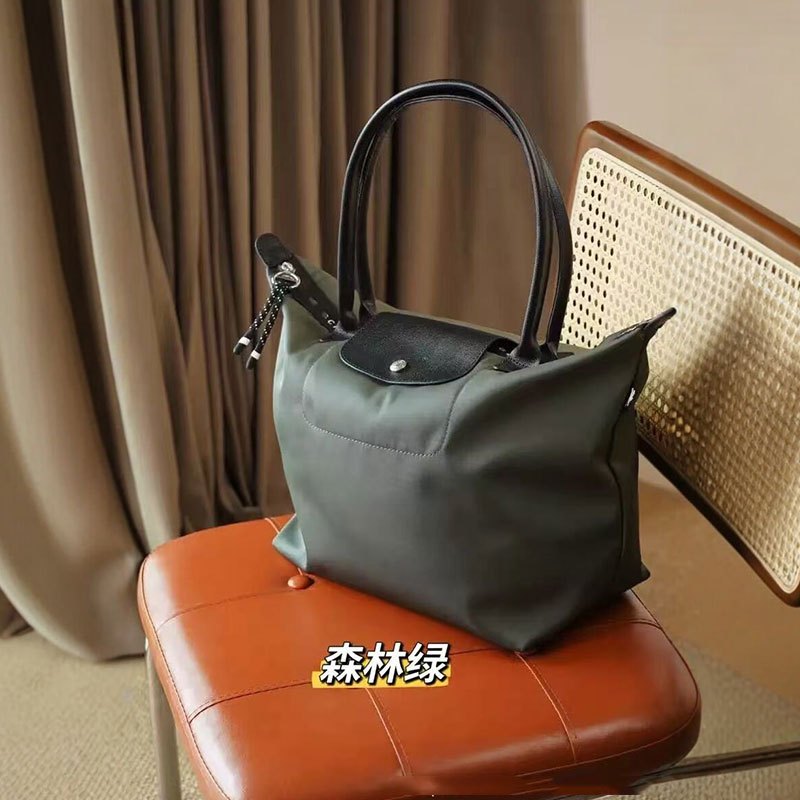 Chiến Ngựa Phong Cách Mới Rồng Nữ Nylon Túi Tote Tay Cầm Dài Dung Tích Lớn Túi Đeo Vai Chống Thấm Nước