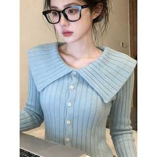 Phong Cách Hàn Quốc Độc Đáo Đẹp Màu Xanh Dương Một Vai Nữ Mùa Xuân Slimfit Ôm Hơn Nhìn Siêu Đẹp Lap