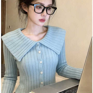 Phong Cách Hàn Quốc Độc Đáo Đẹp Màu Xanh Dương Một Vai Nữ Mùa Xuân Slimfit Ôm Hơn Nhìn Siêu Đẹp Lap