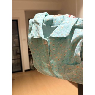 Nông thôn Fengyun Duo Bộ Đồ Ngủ Cotton Nữ Dài Tay Cardigan Hoa Nhà Quần Áo Hai Mảnh Bộ