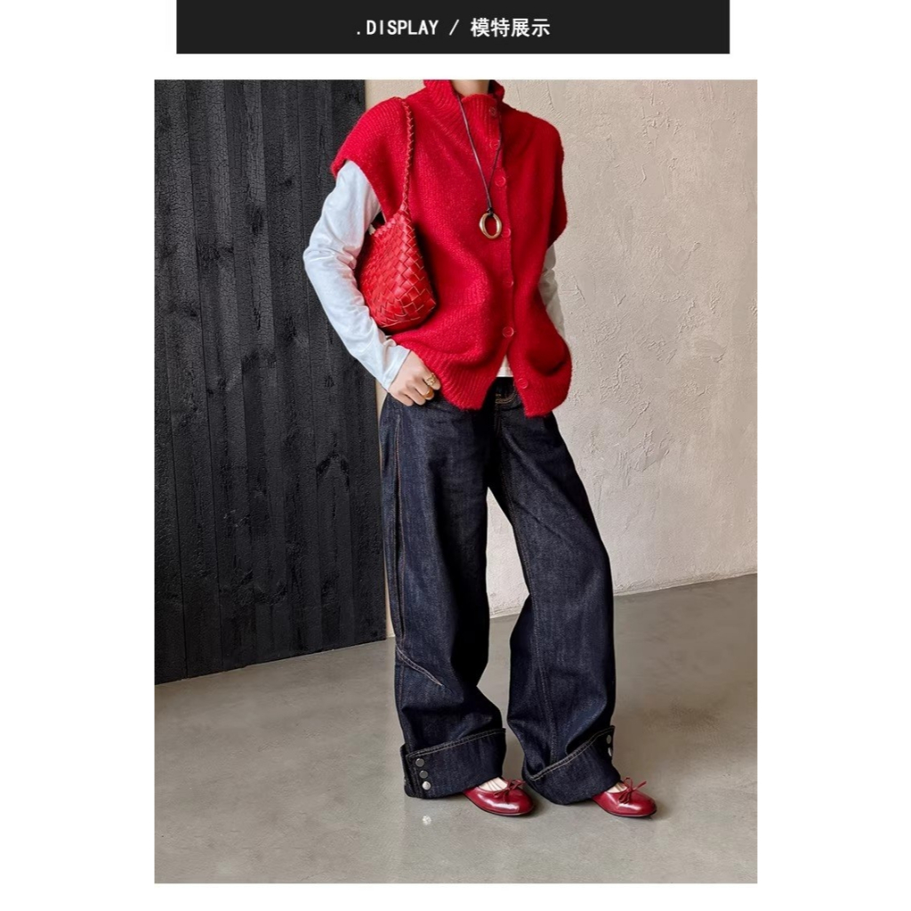 Giày Nữ Flat Mary Jane 2026 Giày Ba Lê Chống Trơn Trượt Màu Đỏ Giày Đơn Nữ