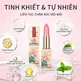 CATKIN MOONLIGHT COLOR-CHANGING LIP BALM Son môi dưỡng ẩm tự nhiên Điều trị môi Vitamin E Bibir