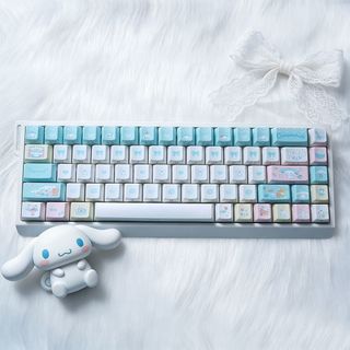 Cinnamoroll Side Shine Through Keycaps PBT Dye-sub Cherry Profile Keycap Custom Keycaps Tương thích với Cherry Gateron MX Switch