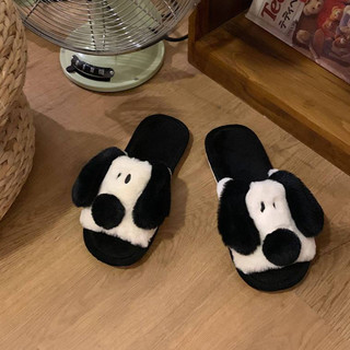 Xixitiao Phong Cách Mới Nam Nữ Dép Cotton Thời Trang Giữ Ấm Nhà Sử Dụng Dép Cotton Sang Trọng Dễ Thương