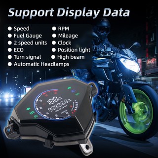 Đồng hồ kỹ thuật số mới Đồng hồ tốc độ Máy đo tốc độ Máy đo tốc độ cho YAMAHA Mio125 MIO i125 Mio110 Mio M3 Phụ kiện xe máy