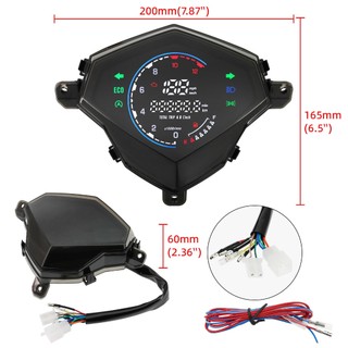 Đồng hồ kỹ thuật số mới Đồng hồ tốc độ Máy đo tốc độ Máy đo tốc độ cho YAMAHA Mio125 MIO i125 Mio110 Mio M3 Phụ kiện xe máy