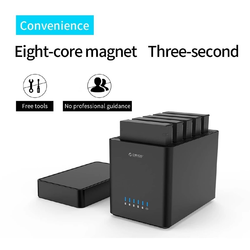 ORICO DS500 Series hdd Docking Station 3,5 inch 5 Bay Vỏ ổ cứng SATA sang USB3.0 / Type-C | BigBuy360 - bigbuy360.vn