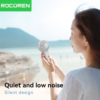 Quạt cầm tay Mini cầm tay Rocoren USB có thể sạc lại Quạt nhỏ làm mát ngoài trời