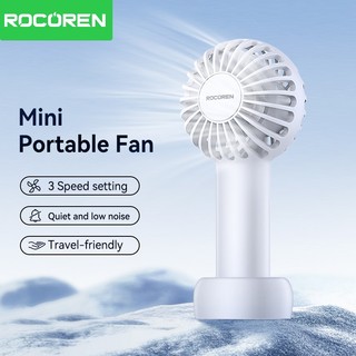 Quạt cầm tay Mini cầm tay Rocoren USB có thể sạc lại Quạt nhỏ làm mát ngoài trời
