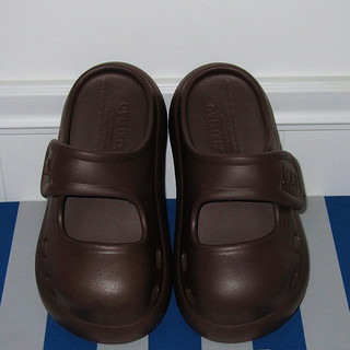 XIXITIAO Giày Sandal Mary Jane Nữ Đế Dày Eva Thoải Mái Tăng Chiều Cao, Kiểu Dáng Mùa Hè Có Khóa Dán