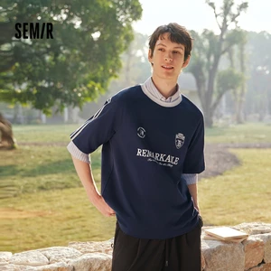 Semir Tay Ngắn Áo Nam Mùa Hè Cotton Thể Thao Đan 2026 Phố Mới