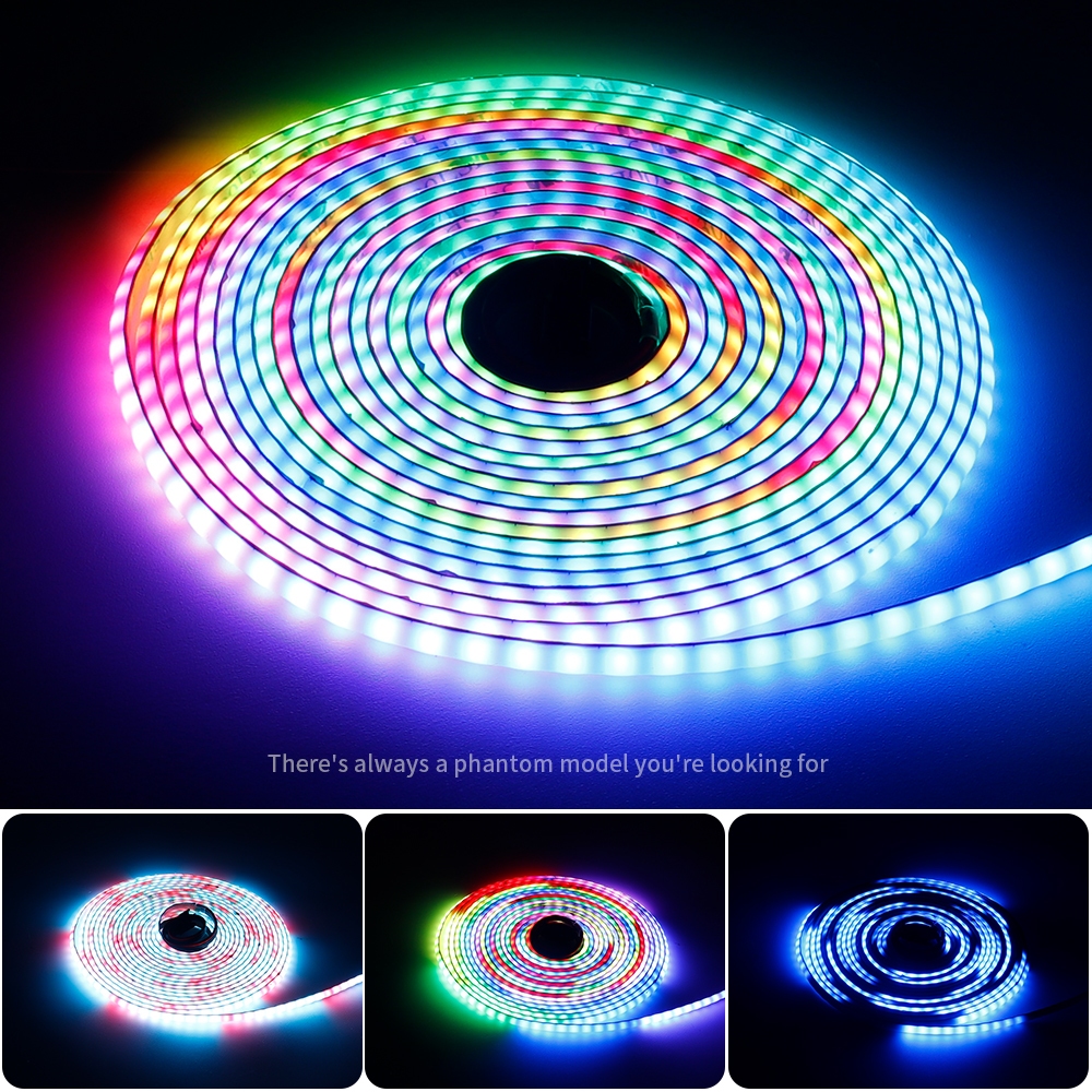 Dải LED COB 5mm WS2812B RGBIC Có thể định vị riêng 160Led / M Mật độ ...