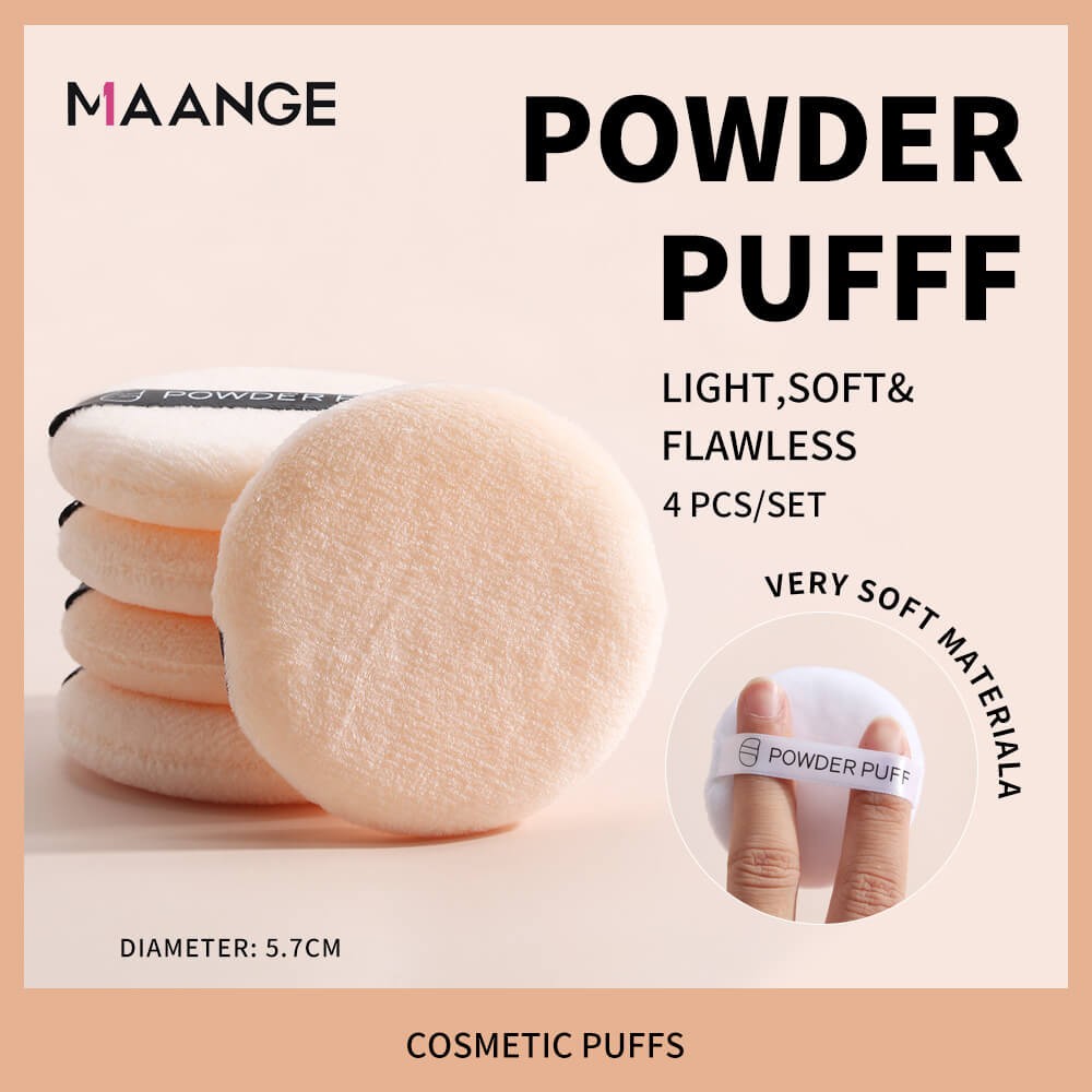 MAANGE Bộ 5 mút trang điểm mềm nhẹ dễ sử dụng với hộp đựng 5899