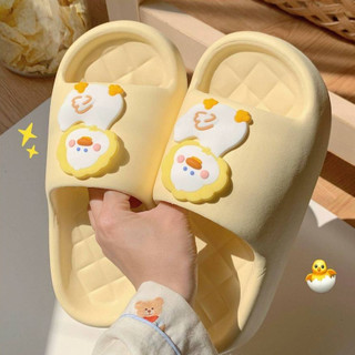 Xixitiao Dép Đi Trong Nhà Mùa Hè Với Họa Tiết Vịt Hoạt Hình Đế Dày Mềm Mại Kiểu Dáng Giản Dị