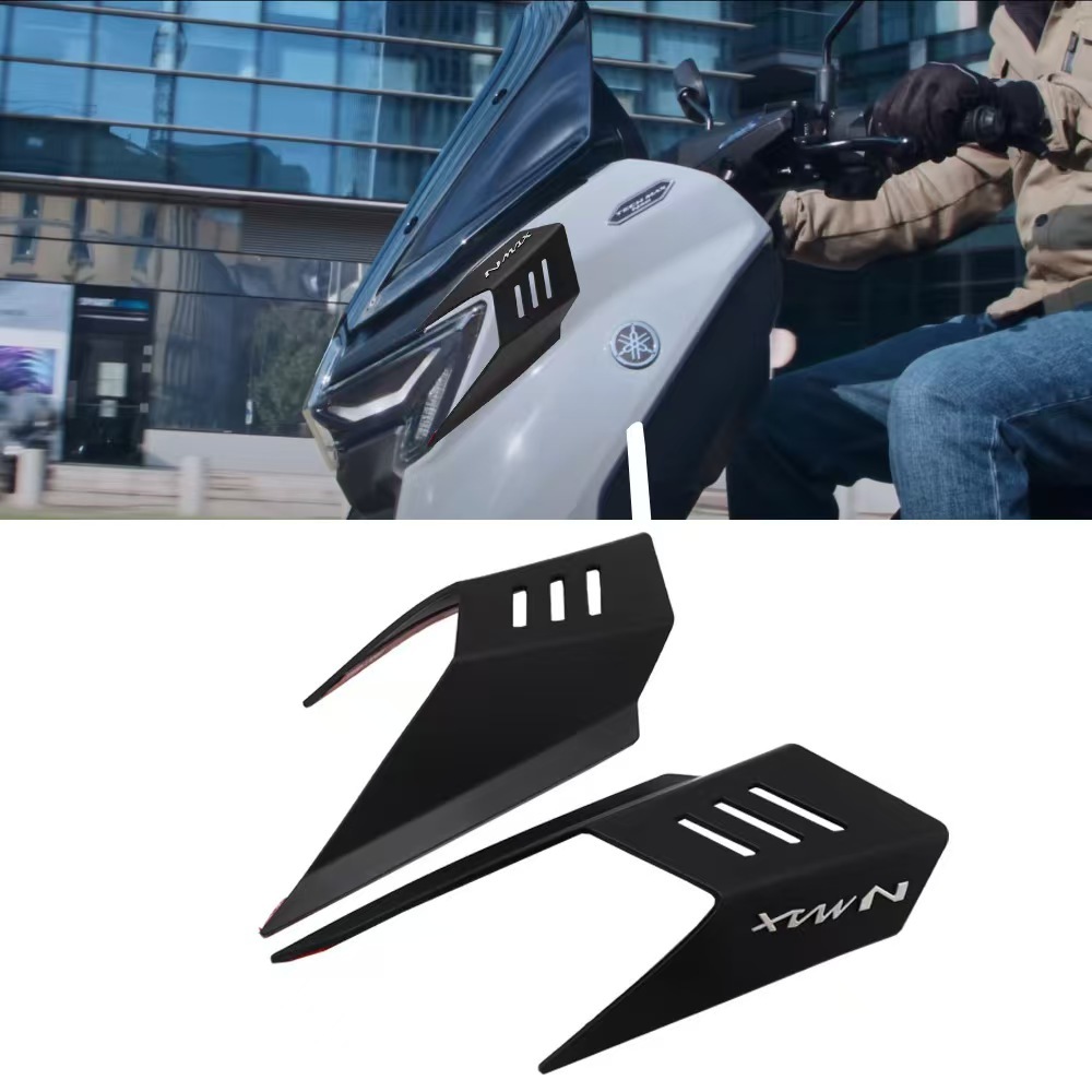 Xe Máy ABS Năng Động Winglet Khí Động Học Fairing Chống Trầy Xước Cánh Winglets Bộ Dành Cho Xe Yamaha NMAX155 NMAX155 V3 NMAX125 NMAX160Turbo 2025-now