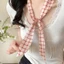 Khăn lụa dài in hình nữ Niche Khăn quàng cổ cao cấp