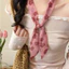 Khăn lụa dài in hình nữ Niche Khăn quàng cổ cao cấp