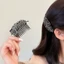 Pháp Retro Tính Khí Lá Chèn Lược Nữ Nổ Mũ Đội Đầu Tóc