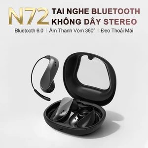 KY N72 Tai Nghe Dạng Mở, Tai nghe AI dịch đồng thời, Có thể dịch được 133 ngôn ngữ, Dịch trực tiếp khi gọi video/xem phim (hiển thị chữ), Âm thanh HiFi, Chất liệu mảnh dẻ linh hoạt, IPX5 chống nước chống bụi, Bluetooth 6.0, Đeo nhẹ không cảm giác