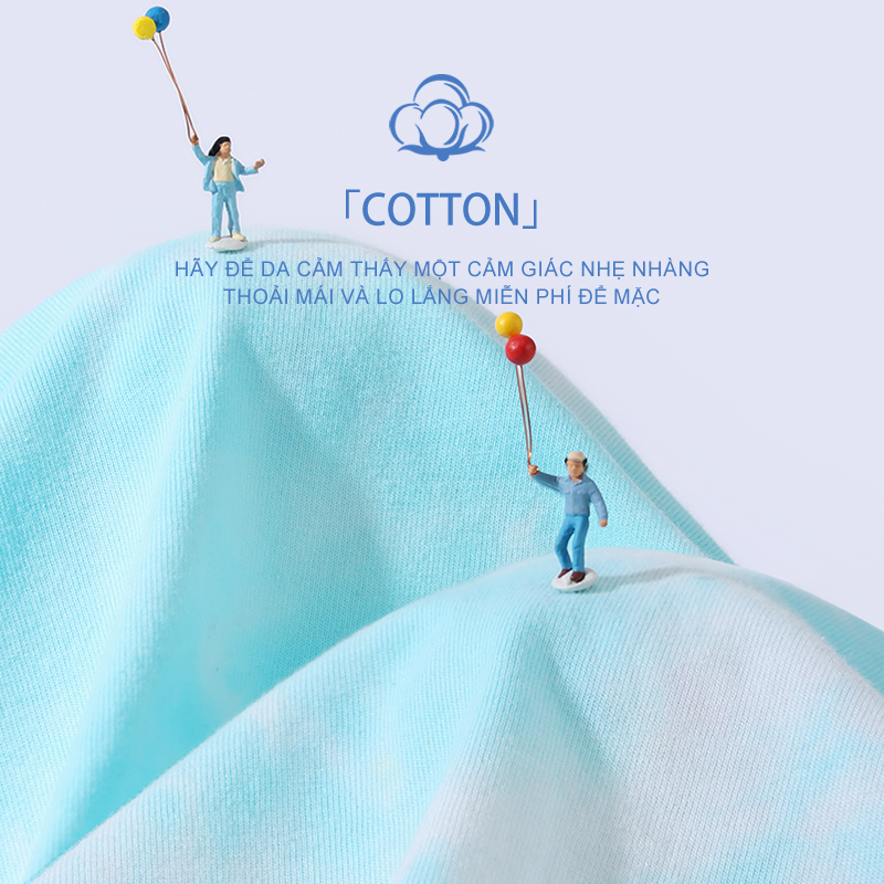 W.G.Q Áo thun bé gái，thiết kế nhuộm tie-dye，vải Cotton nguyên chất mềm mại thoải mái，giảm mồ hôi thoáng khí