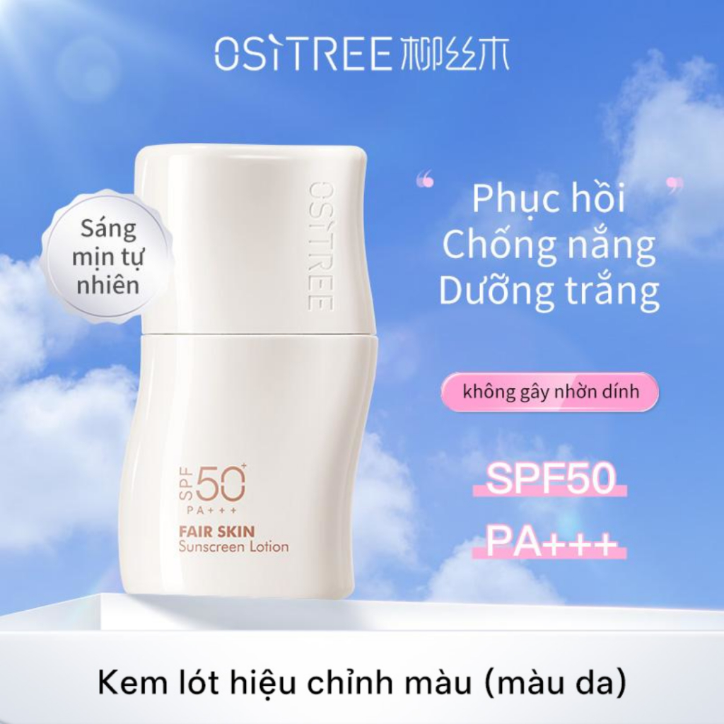 [LIVE] Ositree Kem chống nắng Liusimu Kem trang điểm chống mồ hôi chống tia cực tím 3 trong 1 32g