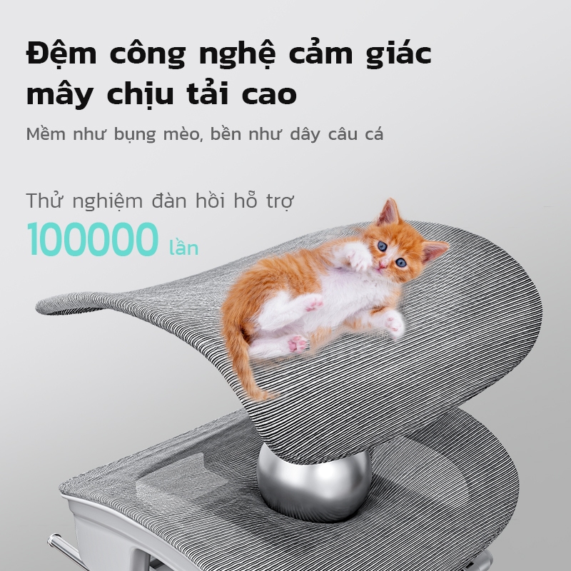 Ghế công thái học Xpanse W009 Tựa tay 6D sinh học bản Max,vải lưới Aero điều chỉnh nhiệt độ | ghế gaming | ghế làm việc