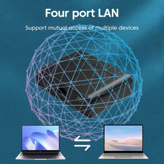 Bộ chia Gigabit Ethernet 1 đến 2 / 3 / 4 Cổng, Bộ chia Internet LAN RJ45 1000Mbps cho Hub / Switch / Router / Set-Top Box / TV kỹ thuật số