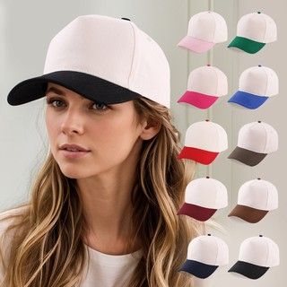 Mũ bóng chày nữ màublocked color và mũ lái xe tải hardtop nam