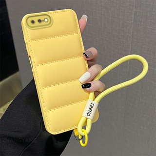 Ốp Lưng Cho iPhone 7 Plus 8 Plus 7 8 Cao Cấp 3D Xuống Áo Khoác Thiết Kế Mới Vỏ Điện Thoại Thẩm Mỹ Chống Rơi Silicon Mềm Trường Hợp Miễn Phí Tinh Tế Dây