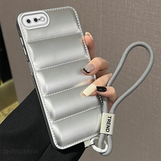 Ốp Lưng Cho iPhone 7 Plus 8 Plus 7 8 Cao Cấp 3D Xuống Áo Khoác Thiết Kế Mới Vỏ Điện Thoại Thẩm Mỹ Chống Rơi Silicon Mềm Trường Hợp Miễn Phí Tinh Tế Dây