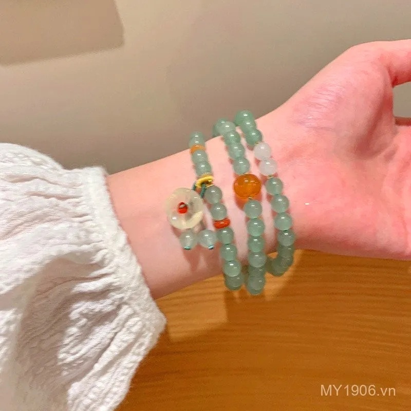 Vòng tay chuỗi hạt xếp chồng kiểu Trung mới cho nữ, trang sức phụ kiện, phong cách học sinh cao cấp, vòng tay tinh tế nhỏ gọn