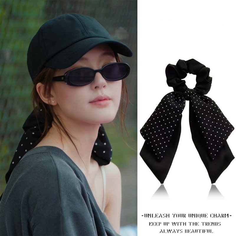 Phiên Bản Hàn Quốc Chấm Bi Streamer Tóc Nữ Thời Trang Chấm Bi Phụ Kiện Tóc