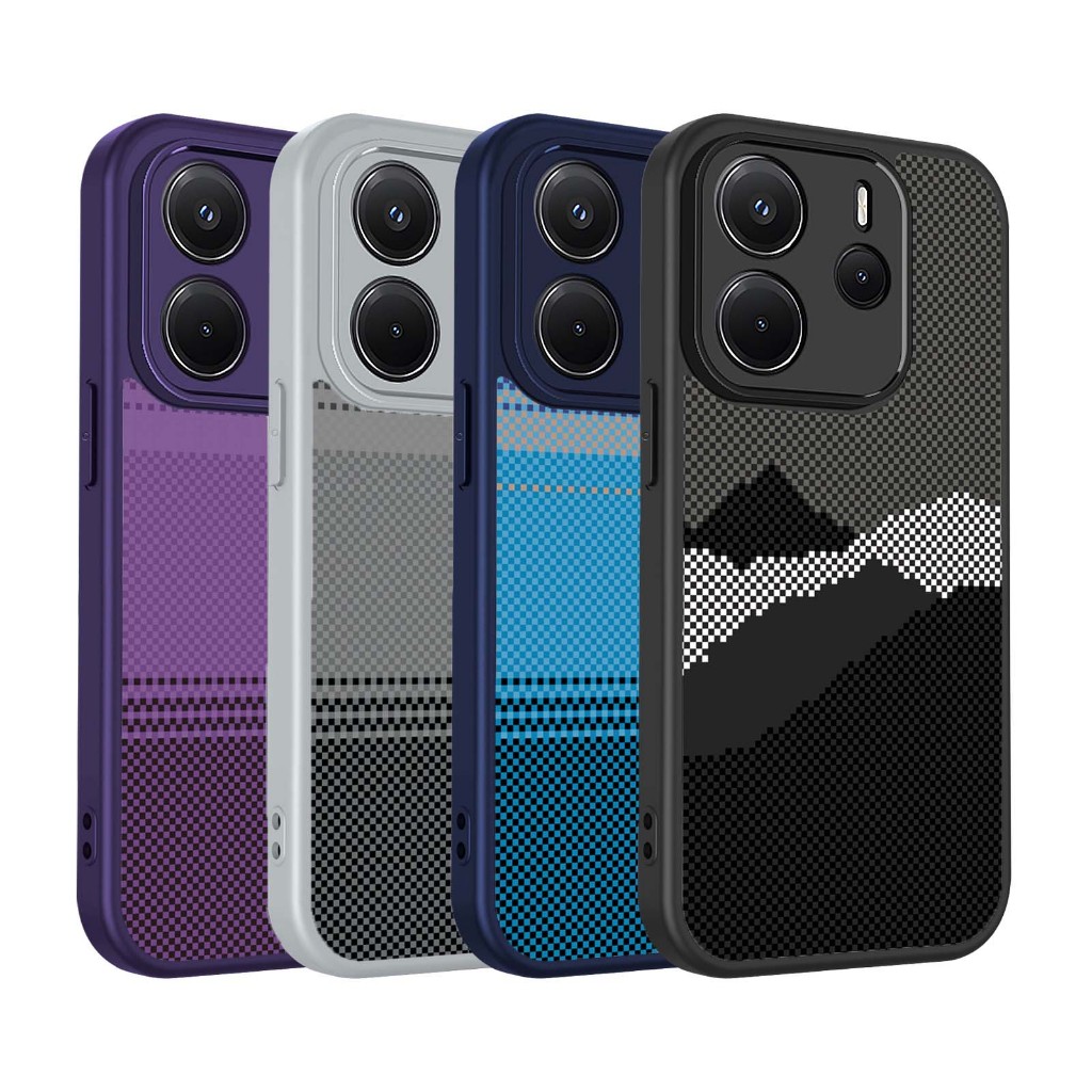 Graffiti Kevlar họa tiết Vỏ điện thoại Bảo vệ Camera Chống trầy xước Phù hợp cho Redmi Note 13 14 Pro Plus 14S 4G 5G