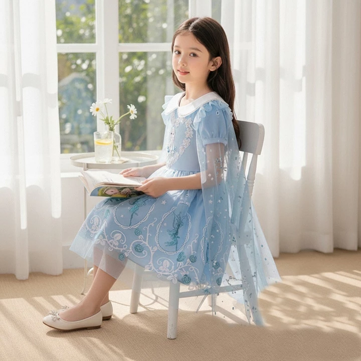 Trẻ Em Bé Gái Đầm Công Chúa Áo Khoác Váy Trẻ Em Cotton Sequins Váy Trẻ Em Bé Gái Thời Trang Quần Áo Cho Bé Áo Khoác Mặc