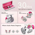 ERDU Tai nghe Bluetooth treo tai mở cho bé gái với bông tai trang sức giá trị cao đẹp mắt quà tặng nghe trang sức — ảnh 4
